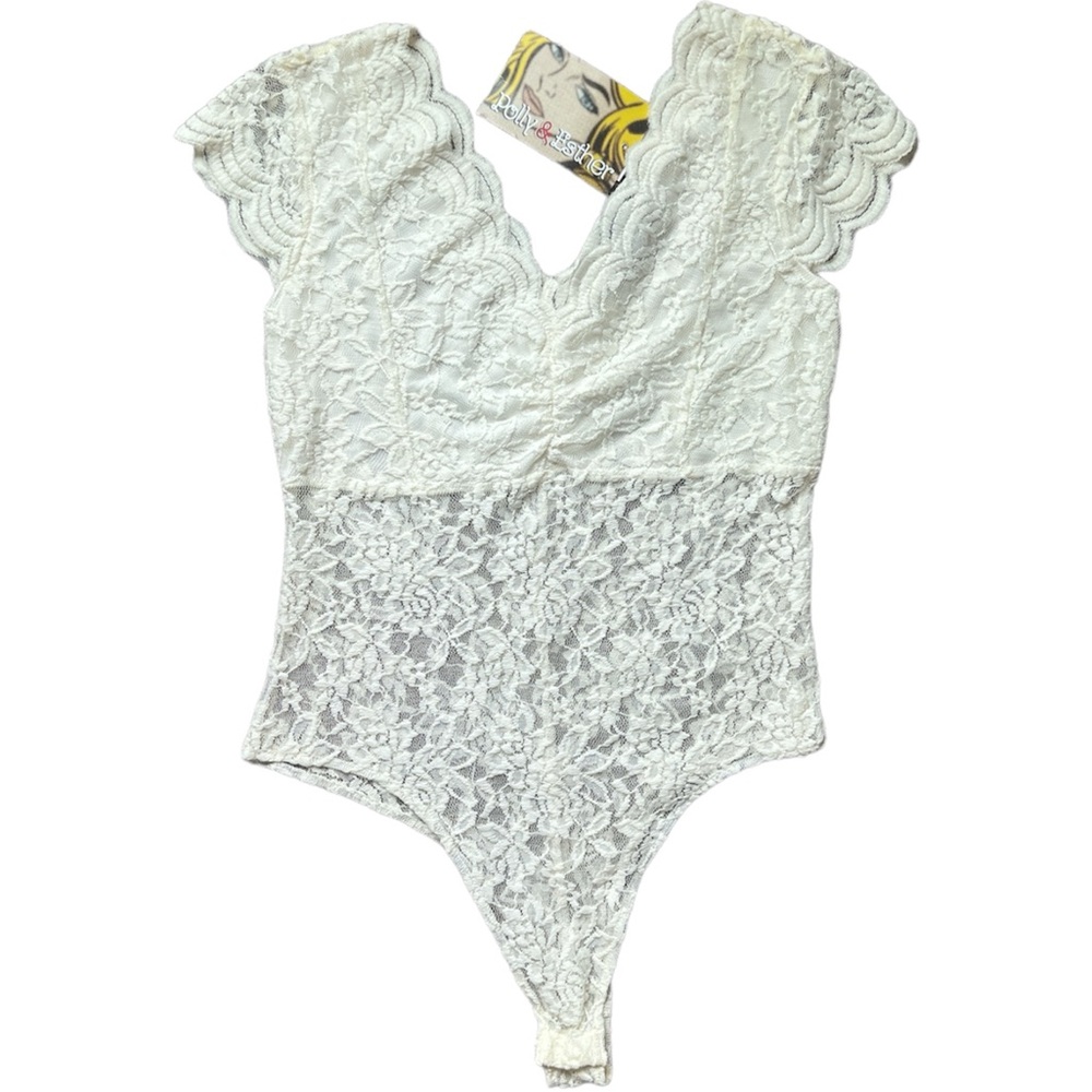 White Lace Bodysuit